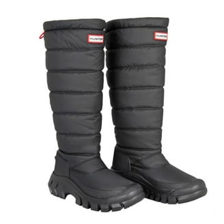 Hunter Wanderer Tall Slouch Snow Synthetic Textile Women's Boots