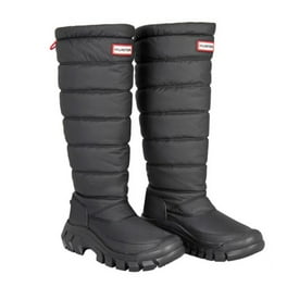 未使用HUNTER WOMENS WANDERER TALL BOOT Hunter Wanderer Tall Slouch Snow Synthetic Textile Women's