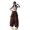 Wine, variant on Little Girls Cargo Pants Elastic Waist Bow Tie Harem Pants Wide Leg Streetwear Hip Hop Dance Jogger Trousers Size 5-6T ,Black