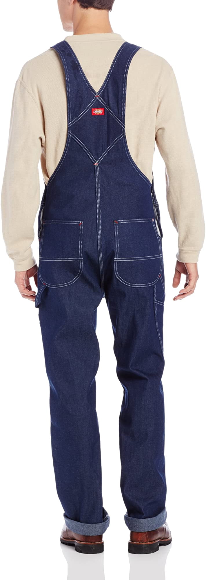 Dickies Mens Indigo Bib Overalls, 56W x 