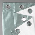 thumbnail image 6 of Robin's Egg Grommet Blackout Faux Silk Taffeta Curtain (1 Panel), Robin's Egg, 50W X 84L, 6 of 7
