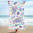 thumbnail image 2 of AUQ Beach Towels,150D Filament Fiber Personalized Beach Towels for Kids,Non-Stuffy Fabric Quick Dry Beach Towel,Style1,28"x59", 2 of 4