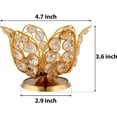 thumbnail image 4 of Shubhkart Brass Crystal Floral Oil Lamp for Puja, 4 of 8