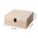 thumbnail image 3 of Caja de almacenamiento de madera, organizador abatible de madera blanca de madera maciza, 5,4"x5,4"x3,9", engrosado y duradero, cierre de cerradura, oficina decorativa apilable de varios tamaños, 3 of 6