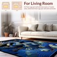 thumbnail image 2 of Flatwoven High Traffic Area Rug, Magical Fantasy Dragon Motif, Non Slip, Stain Resistant, Washable Area Rugs for Living Room, Bedroom(Blue, 4X6), 2 of 8