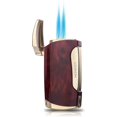 thumbnail image 1 of PROMISE Briquet Torche à Double Flamme Jet Allume-Cigare (Grain Brun), 1 of 4