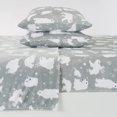 thumbnail image 4 of Great Bay Home Printed Velvet Plush Warm and Cozy Fleece Sheet Set  (Twin, Grey Polar Bears), 4 of 8