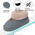 thumbnail image 3 of Ecetana Women's Bootie Slippers Memory Foam Furry Slipper Non-slip House Shoes with Fluffy Collar, 3 of 7