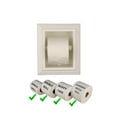 thumbnail image 4 of Typhon Recessed Solid Wood Toilet Paper Holder 7 x 8.5, White Enamel, 4 of 4