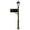 Bronze, variant on Lewiston LPST-800-E1-SL-WHT E1 Economy Mailbox System with Fluted Base & Bayview Solar Lamp, White