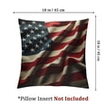thumbnail image 4 of nygtbtfer Decorations Pillow Covers American Flag Stars Stripes Throw Pillow Case Decorative Pillow Case for Memorial Day Home Sofa Couch, 2 Pack White, 4 of 7