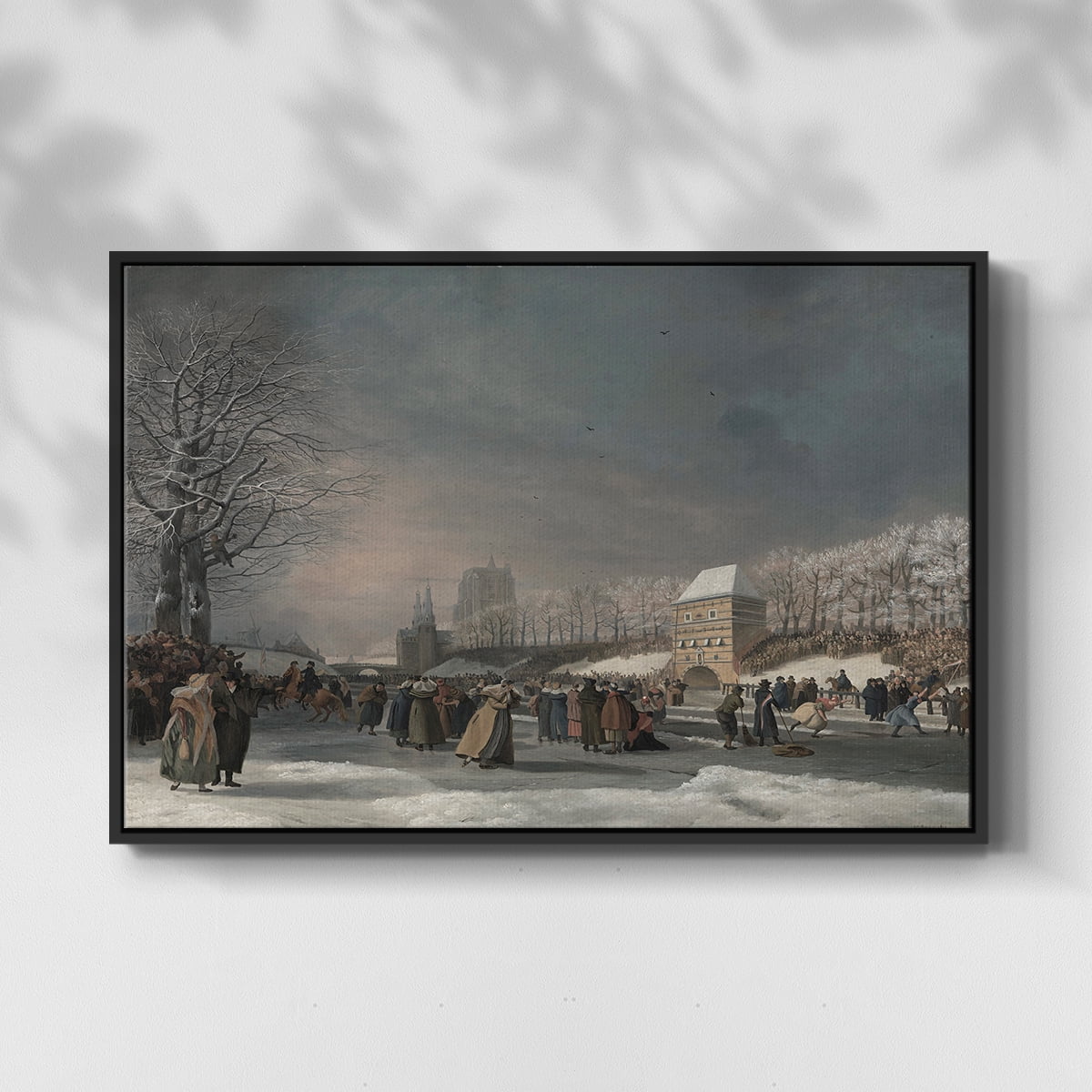 Vintage Landscape-CCCLXXXVII By Wexford Home Framed in Black Wood Gallery Wrapped Canvas 27 in. x 41 in.