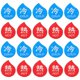 thumbnail image 4 of Hot and Cold Water Labels for Faucet 10Pairs Assorted Color Durable Acrylic for Bathroom Use, 4 of 4