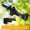 thumbnail image 4 of 12inch Cordless Chainsaw Electric Chainsaw 21V 4000mah Battery Safety Lock Battery Operated Saw With Brushless Motor For Cutting Trees Garden Pruning, 4 of 7