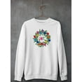 thumbnail image 3 of Colorful Christmas C. Sweatshirt Men -Victoria Barnes Designs, Male 3X-Large, 3 of 4
