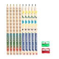 thumbnail image 1 of Set 2 Conjuntos de varillas gruesas de lápiz de madera con kits de sacapuntas para colorear dibujar bocetos, 1 of 5