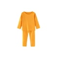 thumbnail image 1 of Minnieouse Calzoncillos largos para niños, conjunto de ropa interior de invierno para niños, Color sólido, manga completa, base, capa base, clima frío, Ropa interior Amarillo Minnieouse AP013731-03, 1 of 6