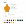 thumbnail image 2 of Port Company PC90HT Mens Tall Hooded Pullover - Charcoal - X-Large Tall, 2 of 2