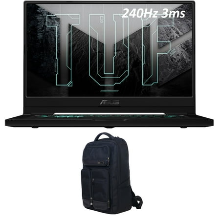 ASUS TUF Dash 15 Gaming/Entertainment Laptop (Intel i7-11370H 4-Core, 15.6in 240Hz Full HD (1920x1080), NVIDIA RTX 3070, 24GB RAM, 1TB PCIe SSD, Backlit KB, Wifi, Win 11 Home) with Atlas Backpack