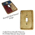thumbnail image 5 of Urbalabs Texas Flag Star Rustic Western Decorative Light Switch Outlet Wall Plate Covers Antique Country Home Rustic Light Switch Covers Single Double 2 Gang Switch Plates (Single Light Switch), 5 of 7