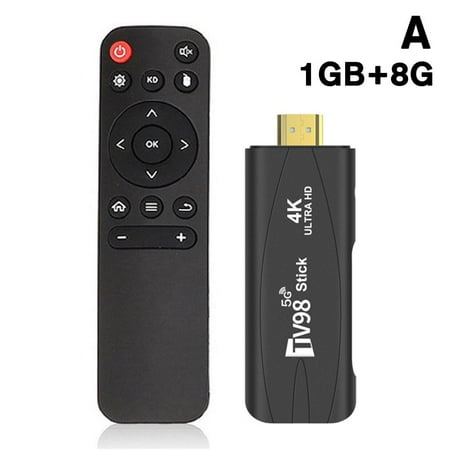 Mini 4K Android TV Stick with QuadCore Dual 24G5G WiFi for Smart TV ...