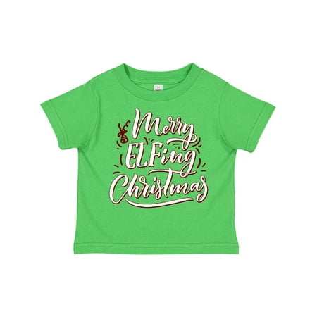 

Inktastic Merry Elfing Christmas Gift Toddler Boy or Toddler Girl T-Shirt