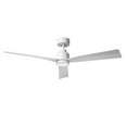 thumbnail image 2 of WAC Clean 52" Matte White Dimmable LED Smart Ceiling Fan with Remote Control, 2 of 9