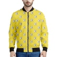 thumbnail image 3 of Chaquetas de béisbol con estampado gráfico de moda para hombre, chaqueta bomber con estampado 3D de manga larga, tendencia de primavera y otoño, abrigo deportivo informal para niños, 3 of 5