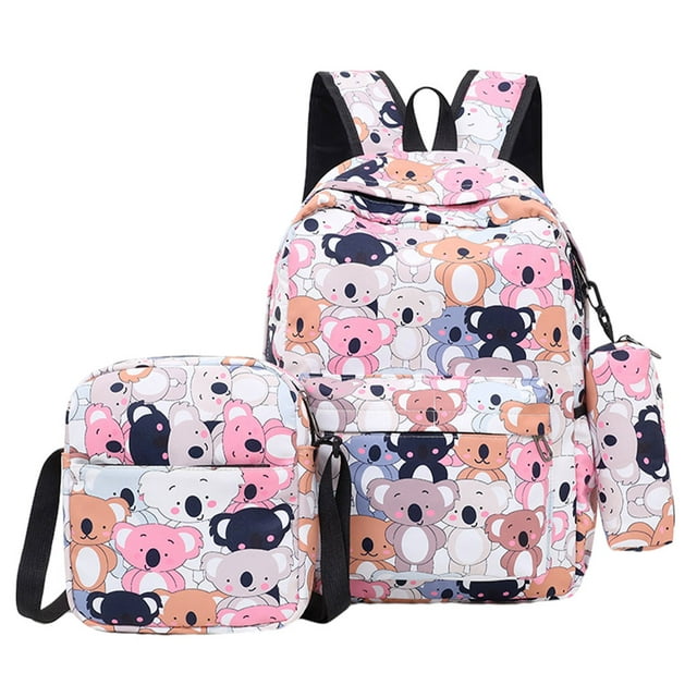 relayinert Spacious And Durable School Backpack For Unisex Students Fashionable And Exquisite Gift School Bags Koala 1Set