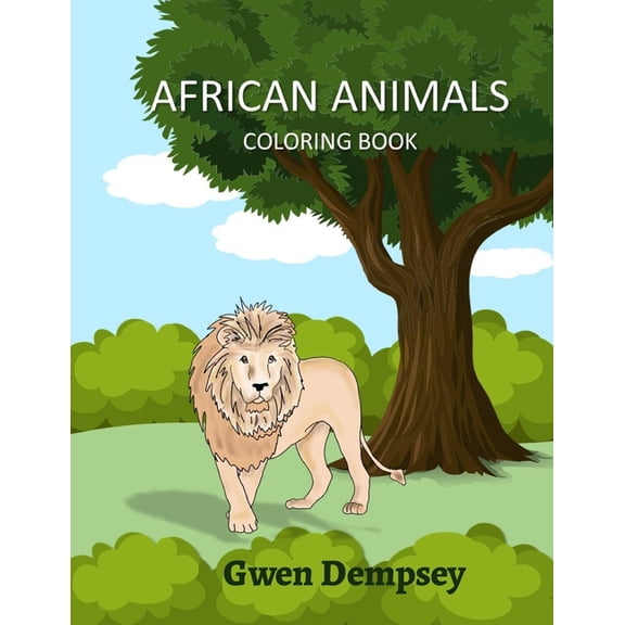 African Animals Coloring Book, (Paperback)