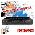 thumbnail image 2 of 5CH Bluetooth Amplifier Stereo AV Power Surround Bass Car Audio Subwoofer Speakers LED Digital Amplifier for Karaoke Cinema ,High Sound, 2 of 7