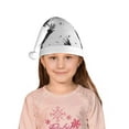 thumbnail image 5 of Rateoe Monochrome Flying Ravens Santa Hat Confortable Christmas Hat for Christmas Party Favors Fit for Kids, 5 of 6