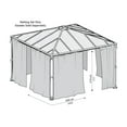 thumbnail image 5 of Palram - Canopia Palermo 4300 14' x 14' Gazebo Netting set - 4 Piece, 5 of 6