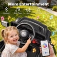 thumbnail image 4 of Jeep 12V Ride on Car with Remote Control/Bluetooth, Jeep Wrangler Rubicon Battery Powered Ride on Truck Toy w/Dual Wheel Suspension, Electric Car for Kids Toddler, Black, 4 of 8