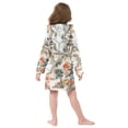 thumbnail image 7 of FORMRS Niños Bathrobe Unisex Hooded Robe Soft Plush Pajamas Sleepwear, Size 10-12T, Mountain Pattern, 7 of 7