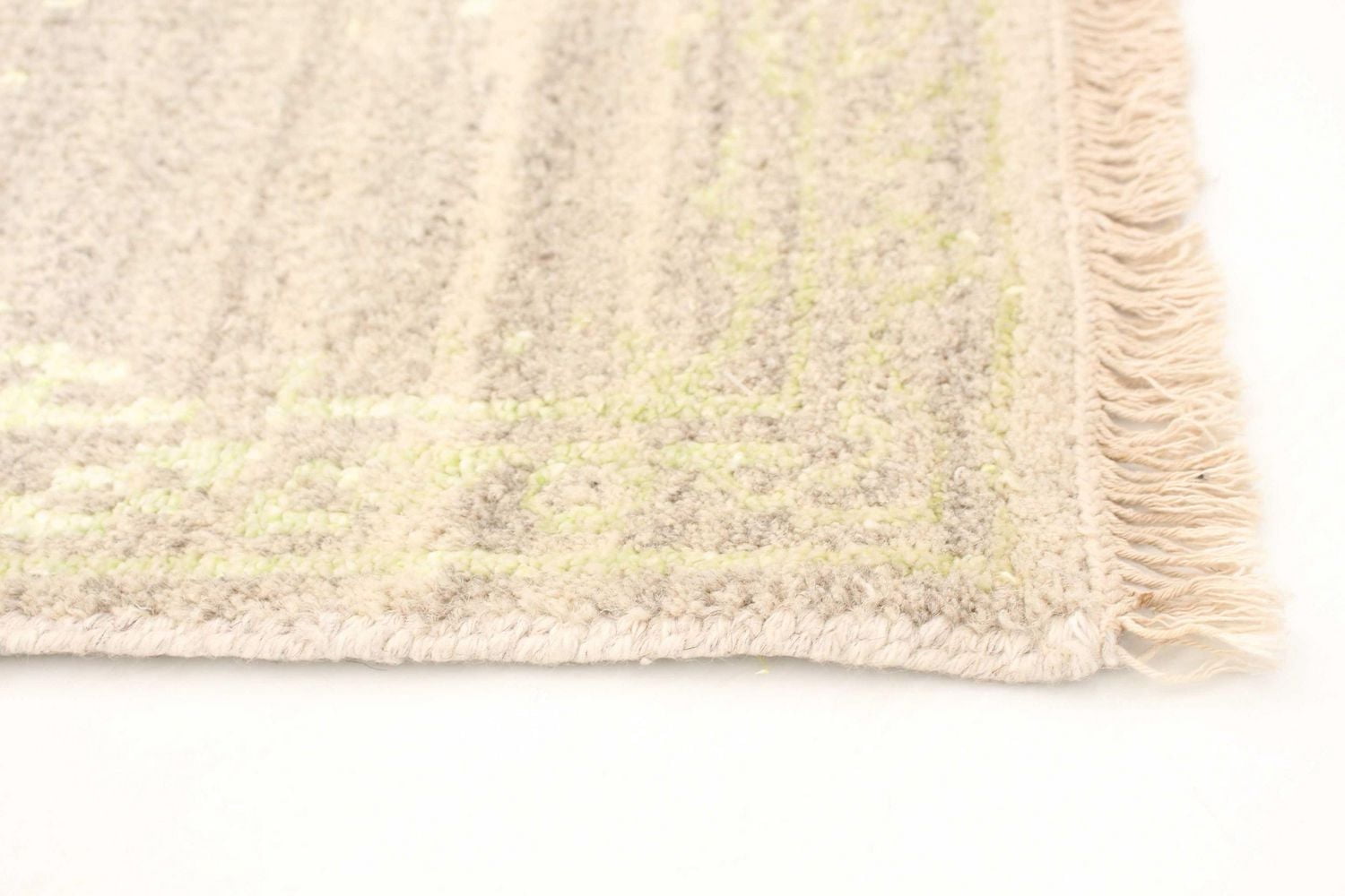 ECARPETGALLERY 5'1" x 8'6" Transitional La Seda Hand-knotted Area Rug for Living Room, Dining Room and Bedroom in Grey