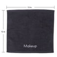 thumbnail image 2 of Arkwright Makeup Remover Wash Cloths - 100% Soft Cotton Face Towels - 13 x 13 in. - (Bulk Case of 144) Black, 2 of 10