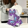 thumbnail image 6 of SKYSONIC 1 pack Butterfly Kitchen Dish Towel, Super Absorbent Soft Drying Cloth Tea Bar Towels, 28 x 18 Inch, 6 of 7
