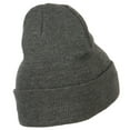 thumbnail image 3 of Praying Hands Embroidered Long Beanie - Dk Grey OSFM, 3 of 5