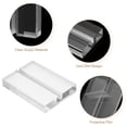 thumbnail image 3 of Uxcell 5Pcs 70 x 50 mm Acrylic Place Card Holders Clear Card Holder Stand Clear, 3 of 5