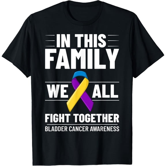 t-shirt Bladder Cancer Ribbon Awareness Chemo Survivor T-Shirt mens,black,women,funny,journey,Crew Neck, Short Sleeve,printing