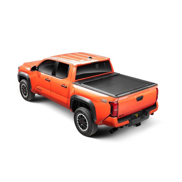 Roll-N-Lock Couverture de Tonneau 532A-XT Série A XT; Rétractable Manuel; Profil Bas; Finition Noir Mat/revêtu de Poudre; Aluminium; Verrouillable; avec Rails à Fente en T; avec Matériel de Montage