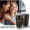 thumbnail image 5 of 80th Birthday Gifts For Women Men, 1944 Tumbler 20oz, Gifts For Older Women Men Over 80, Birthday Gift For 80 Year Old Woman Man, Gifts For Elderly Over 80, 80th Birthday Decorations Cup (1pc), 5 of 6