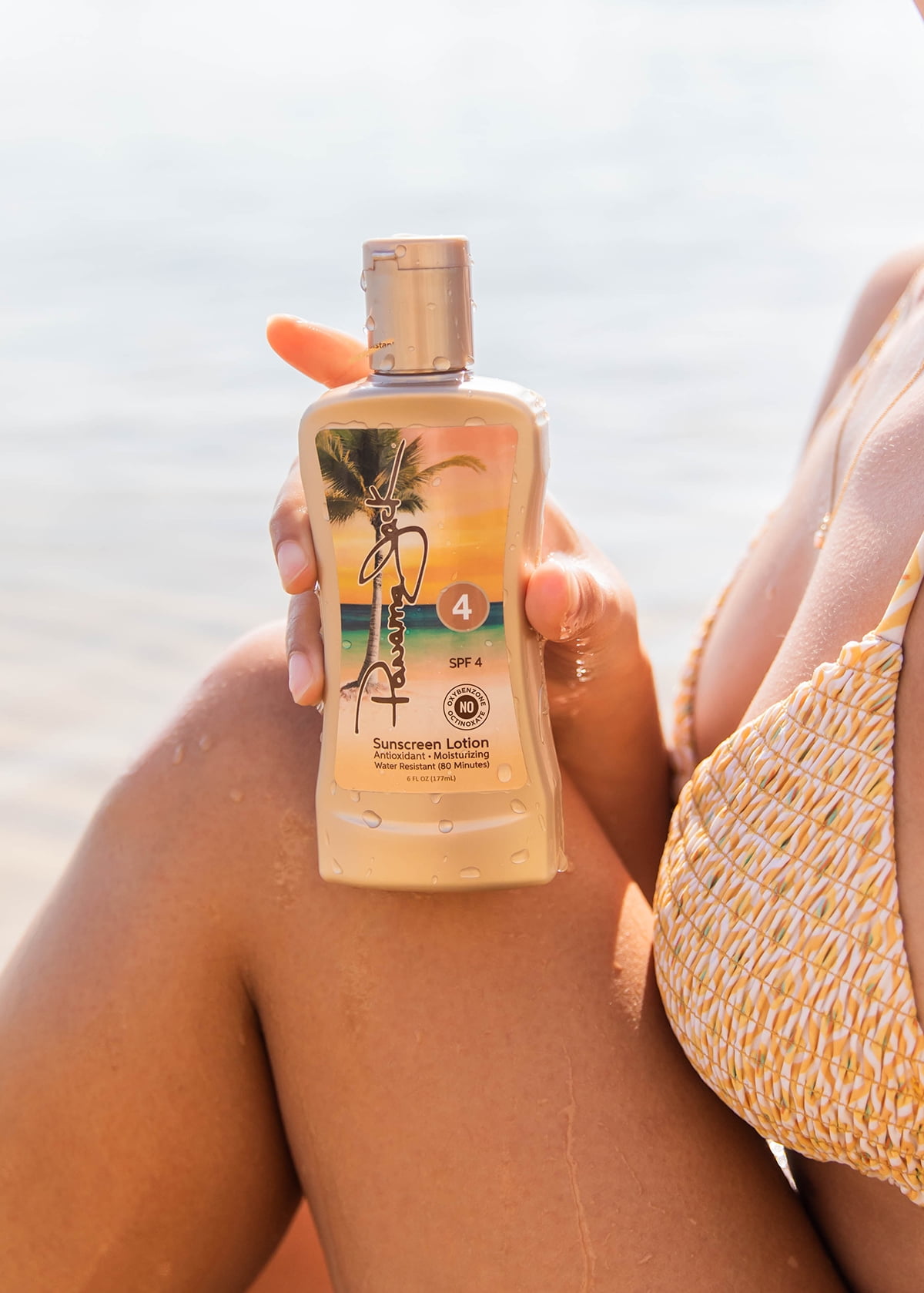 Panama Jack Sunscreen Tanning Lotion - SPF 4, PABA, Paraben, Gluten & Cruelty Free, Antioxidant Moisturizing Formula, Water Resistant (80 Minutes), 6 FL OZ (Pack of 2)
