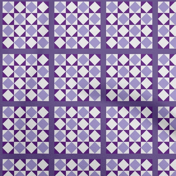 oneOone Polyester Lycra Dark Purple Fabric Mosaic Craft Projects Decor Fabric Printed By The Yard 56 Inch Wide