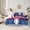 Red Blue White, variant on Castle Fairy Teens Baseball Gamer Twin Bedding Sets,Sport Bedding Comforter Set