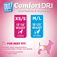 OUT! Petcare Disposable Female Dog Diapers, Absorbent Leak Proof Fit