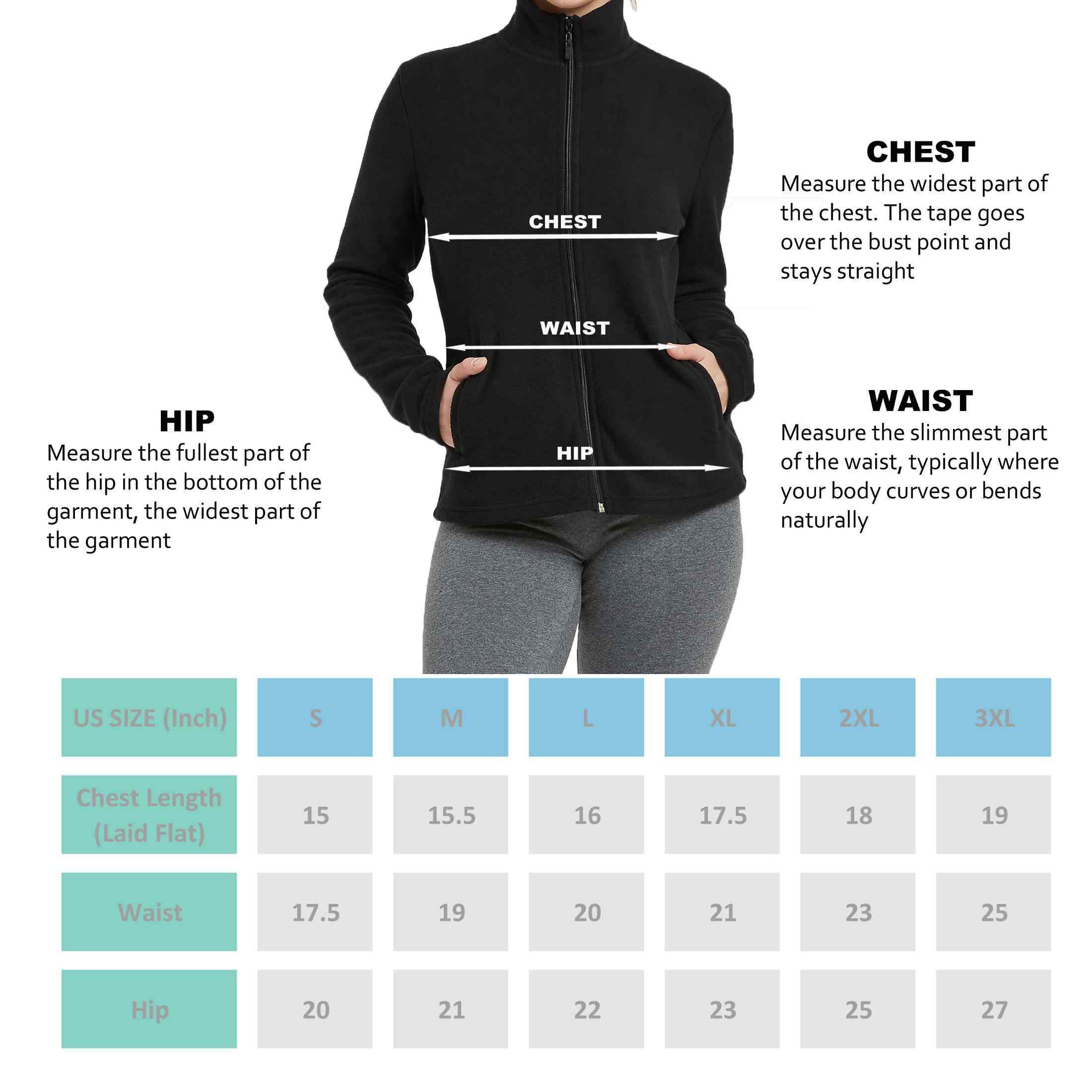 COUVER Women's Full-Zip Polar Fleece Jacket, Black photo 8