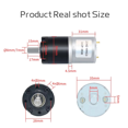 thumbnail image 4 of 36GP-3530 Planetary Gear Motor Adjustable Speed 120RPM High Torque Micro-DC Brushed Motor 24V, 4 of 7