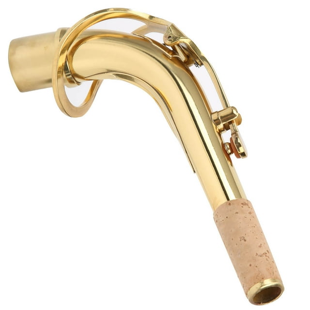 Mástil de Saxofón de Latón, tubo curvo exquisito para saxofón alto, fljo de aire con alto factor de seguridad, accesorios para instrumentos musicales